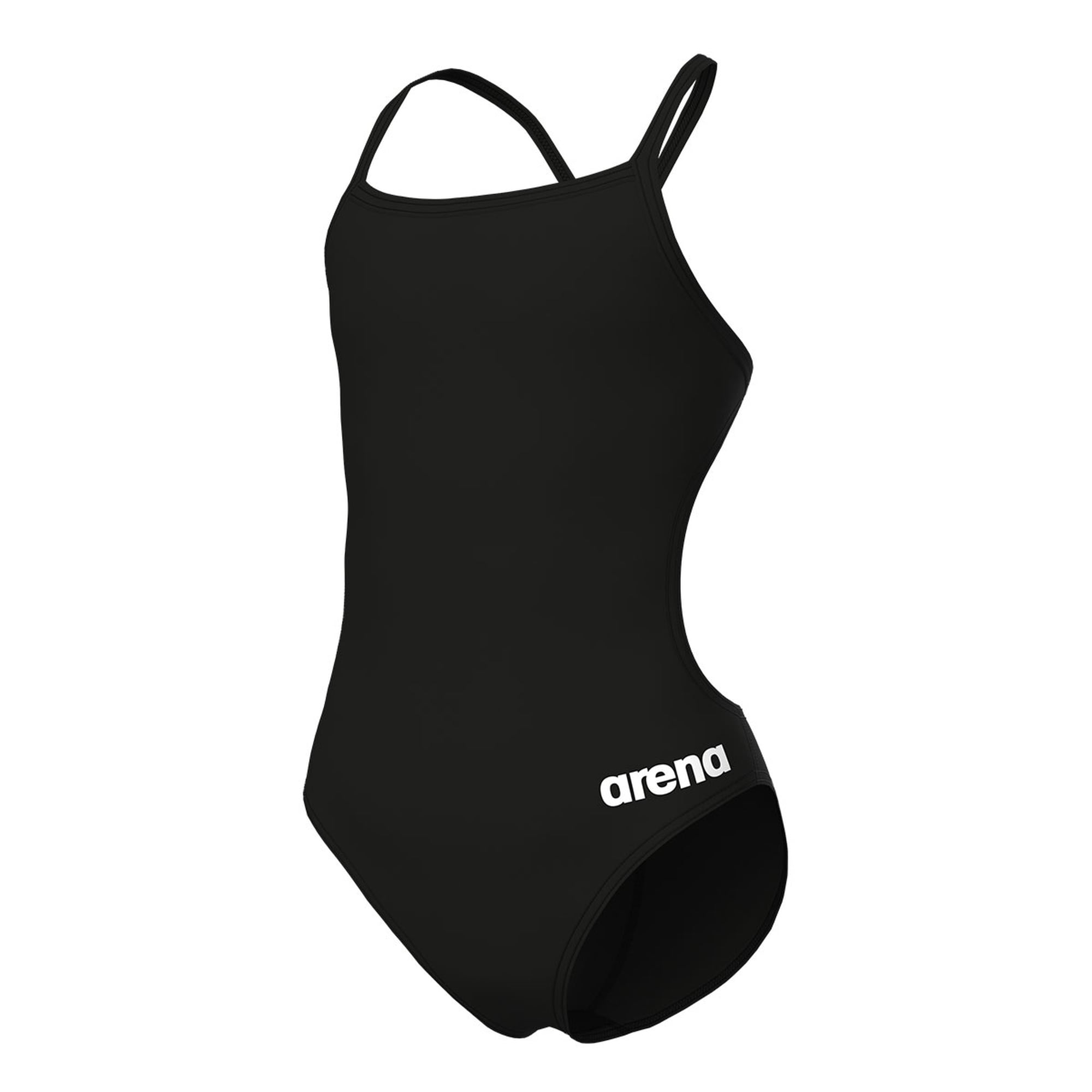 Team Swimsuit Challenge Solid Çocuk Siyah Yüzücü Mayosu 004765550