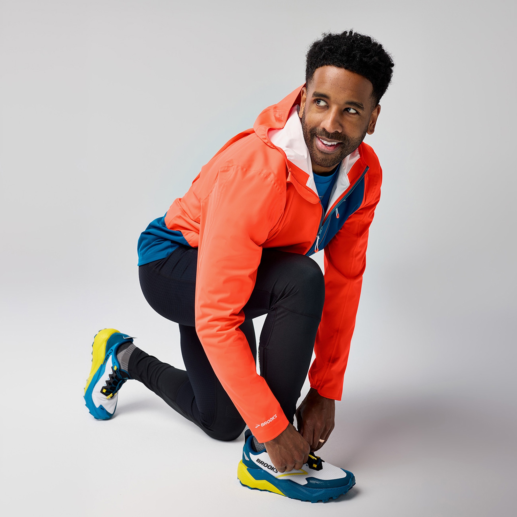 Brooks High Point Waterproof 2 Erkek Turuncu Koşu Ceketi