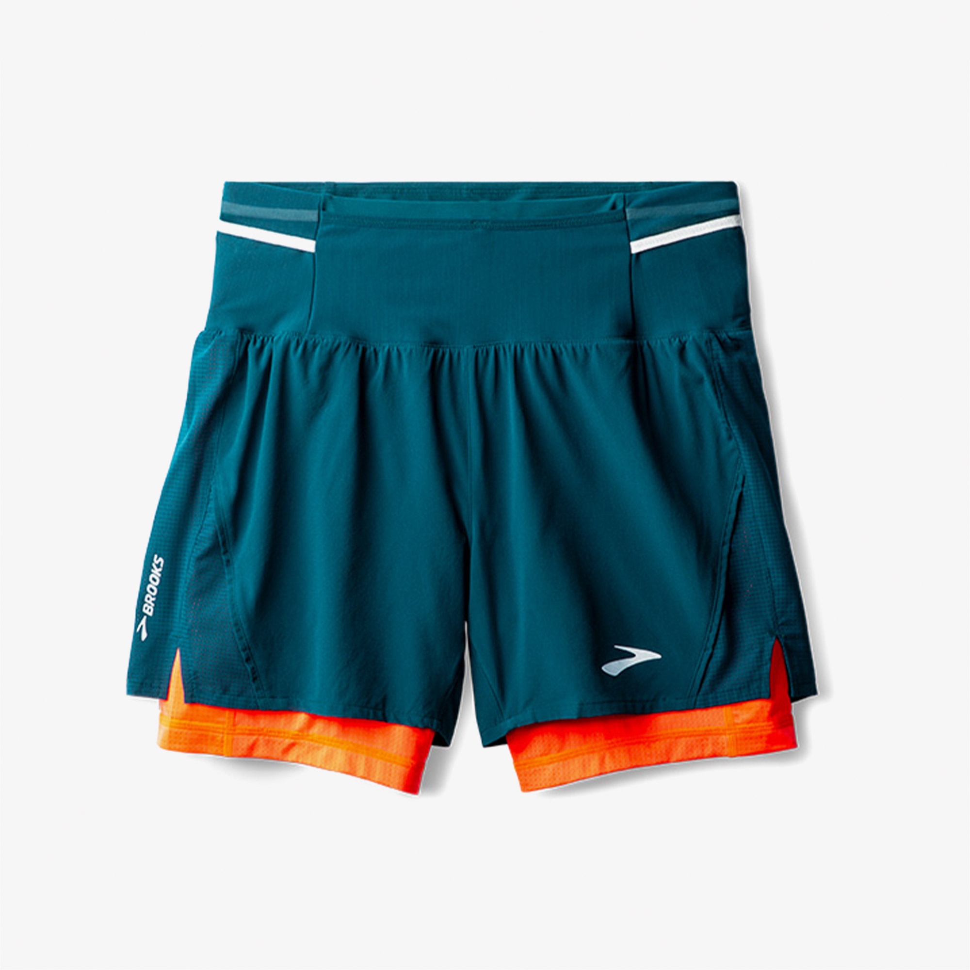 Brooks High Point 5 2-in-1 2.0 Erkek Mavi Koşu Şortu