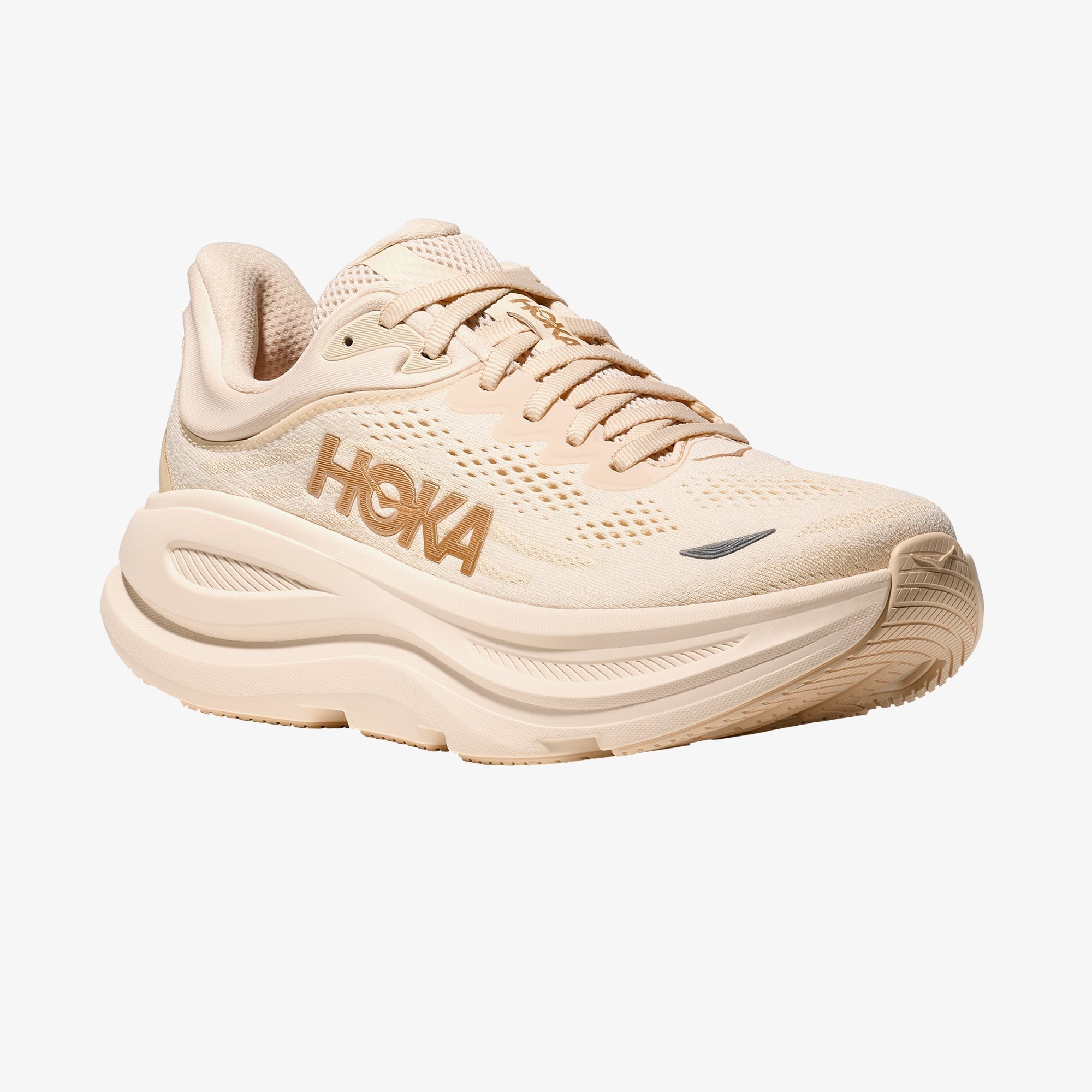 Hoka Bondi 9 Kadın Bej Koşu Ayakkabısı