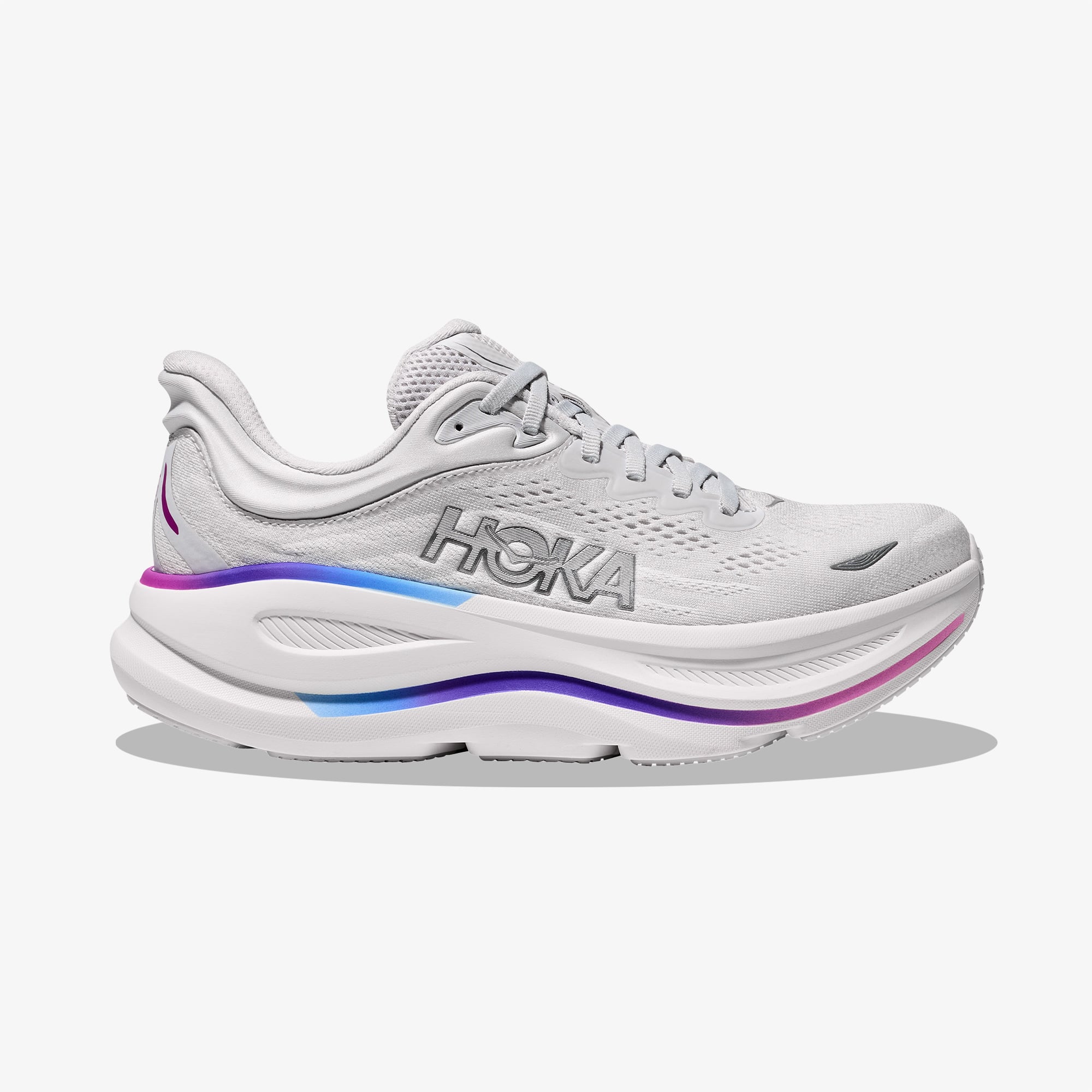  Hoka Bondi 9 Kadın Gri Yol Koşu Ayakkabısı