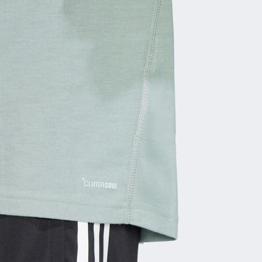  adidas Ultimate Metallic Graphic Erkek Yeşil Koşu T-Shirt