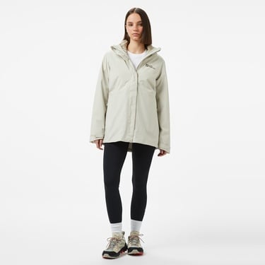  Jack Wolfskin Rotwand 3In1 Kadın Gri Outdoor Ceketi