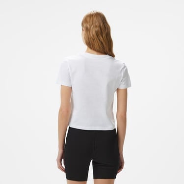  Calvin Klein Monologo Baby Kadın Beyaz T-Shirt