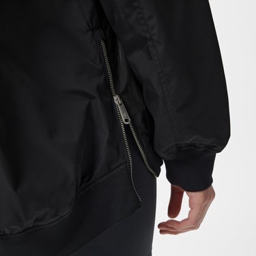  Calvin Klein Long Bomber Kadın Siyah Ceket