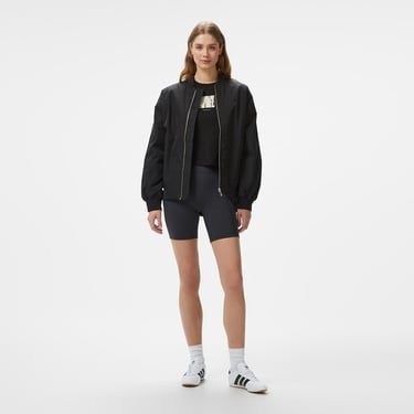  Calvin Klein Long Bomber Kadın Siyah Ceket