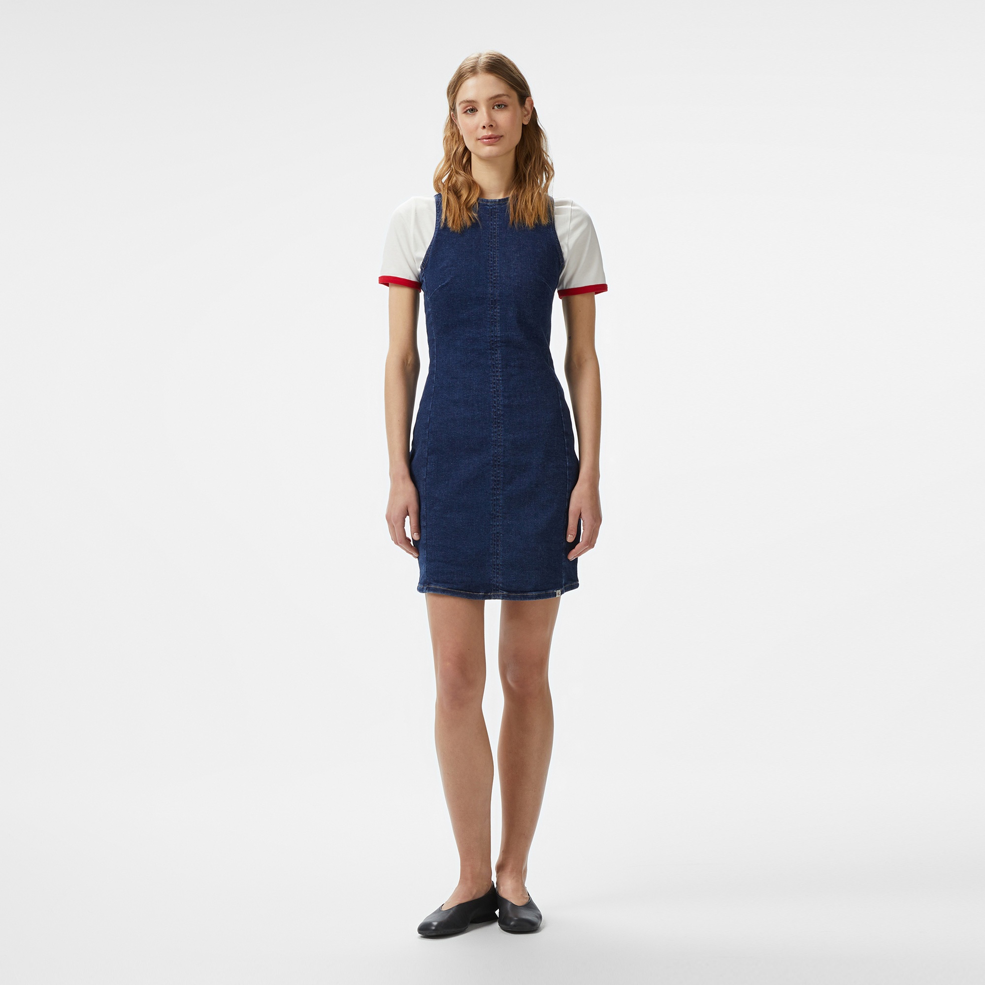 Calvin Klein Denim Kadın Lacivert Mini Elbise