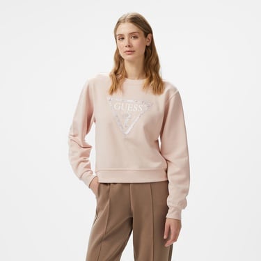  Guess Python Candy 380 Kadın Pembe Sweatshirt