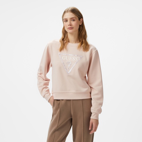  Guess Python Candy 380 Kadın Pembe Sweatshirt