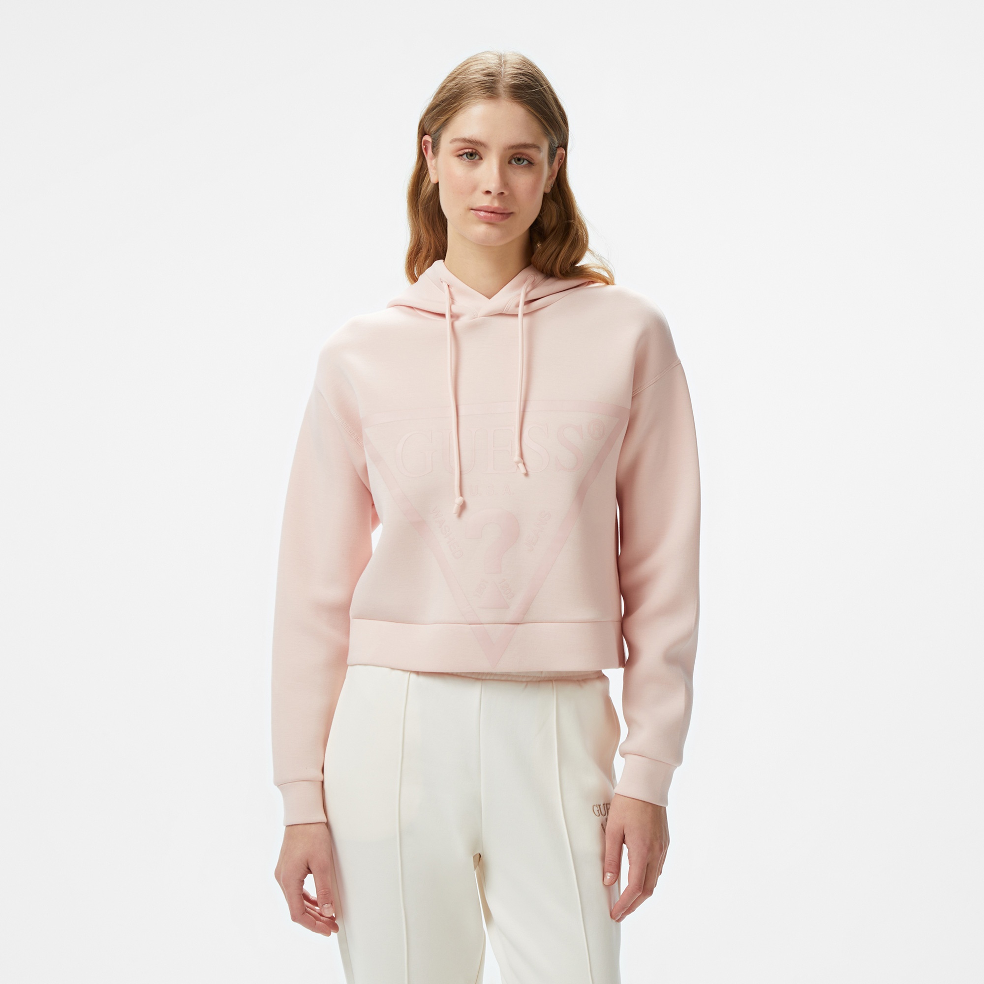Guess New Alisa 340 Kadın Pembe Sweatshirt
