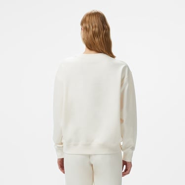  Guess Roberta Recy Poly Cotton Fleece Kadın Krem Sweatshirt
