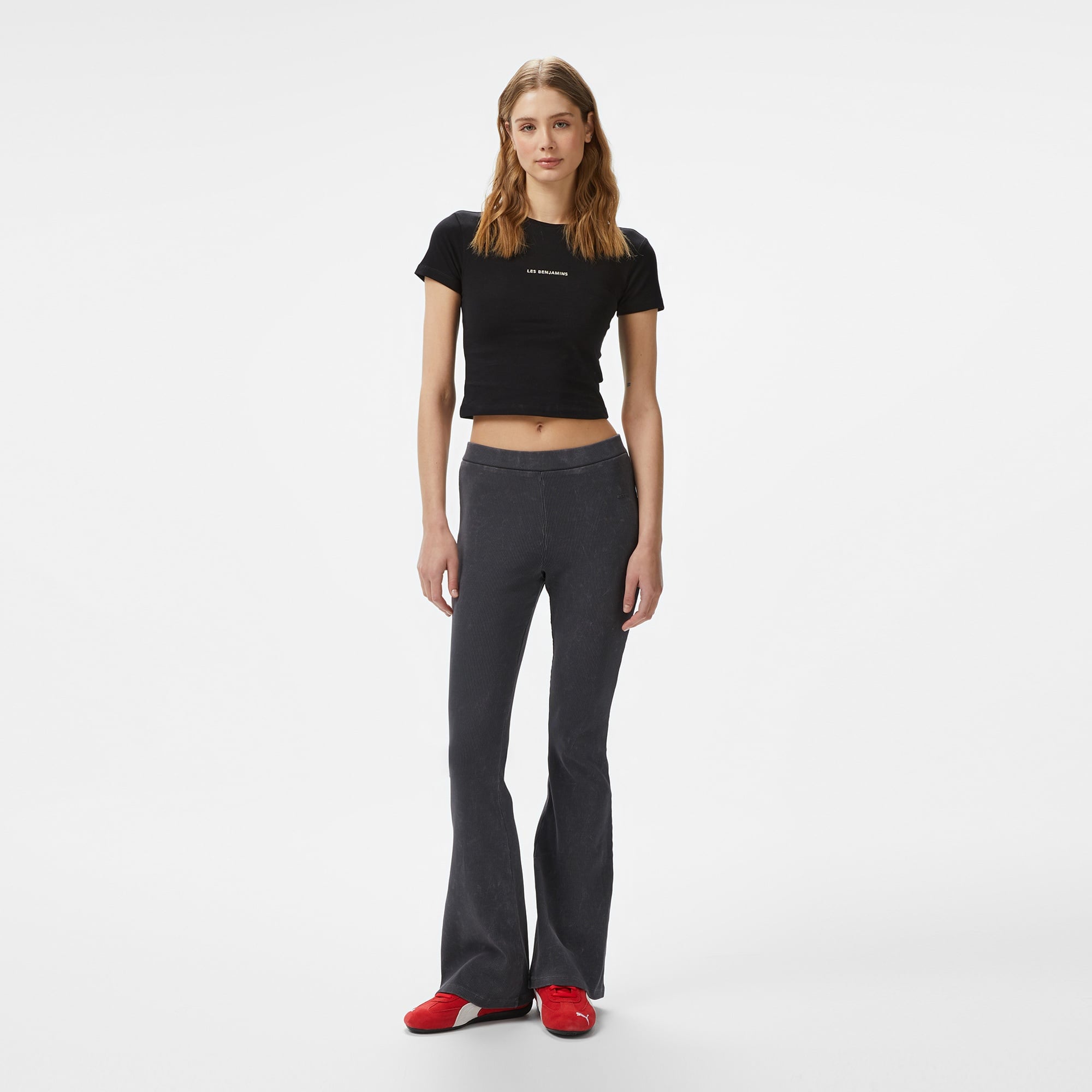 Les Benjamins 027 Kadın Siyah T-Shirt