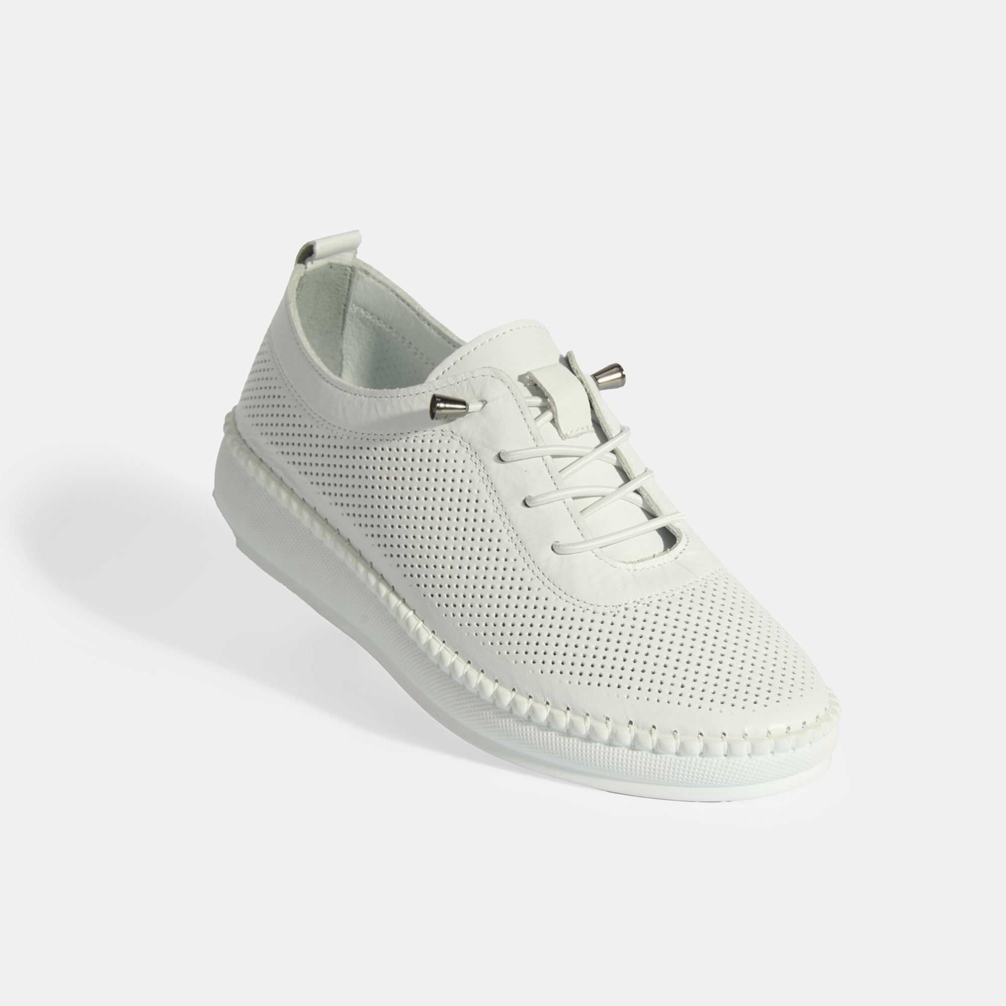 Kadın Beyaz Deri Günlük Ayakkabı