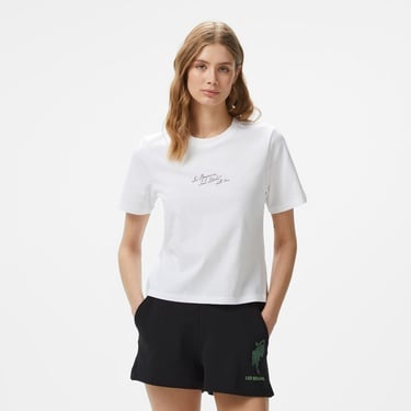  Les Benjamins Regular 030 Kadın Beyaz T-Shirt