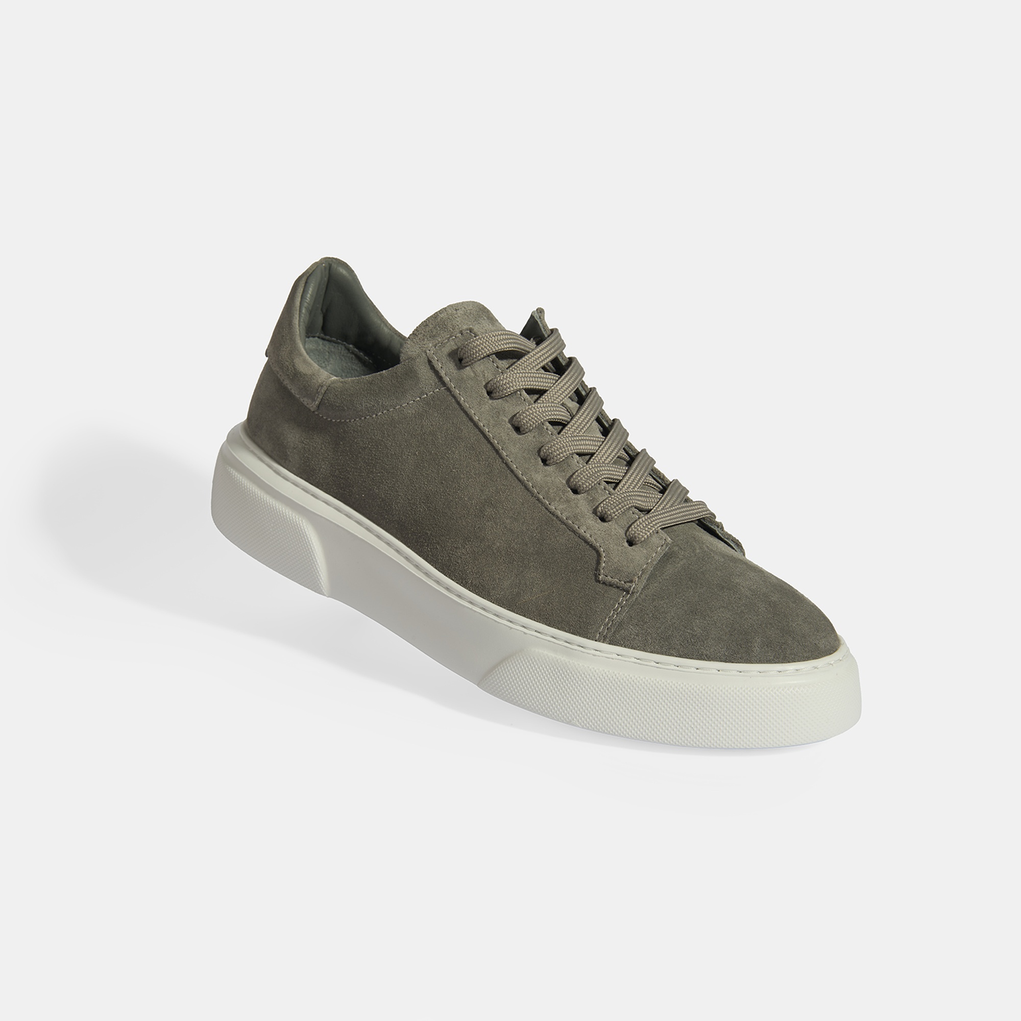 Gri Erkek Bağcıklı Süet Günlük Ayakkabı