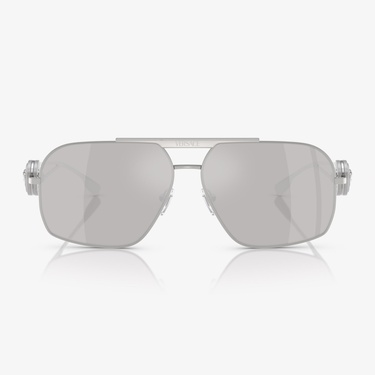  Versace VE2269 Erkek Gümüş Güneş Gözlüğü