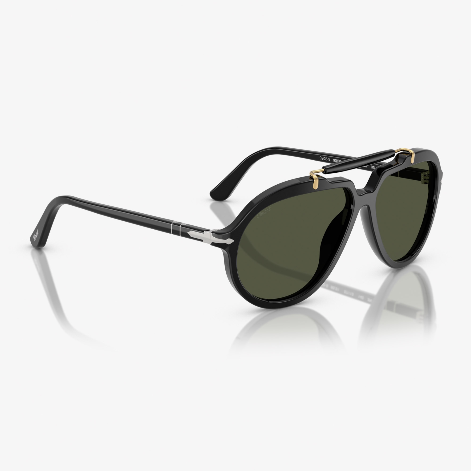Persol PO0202S Unisex Siyah Güneş Gözlüğü