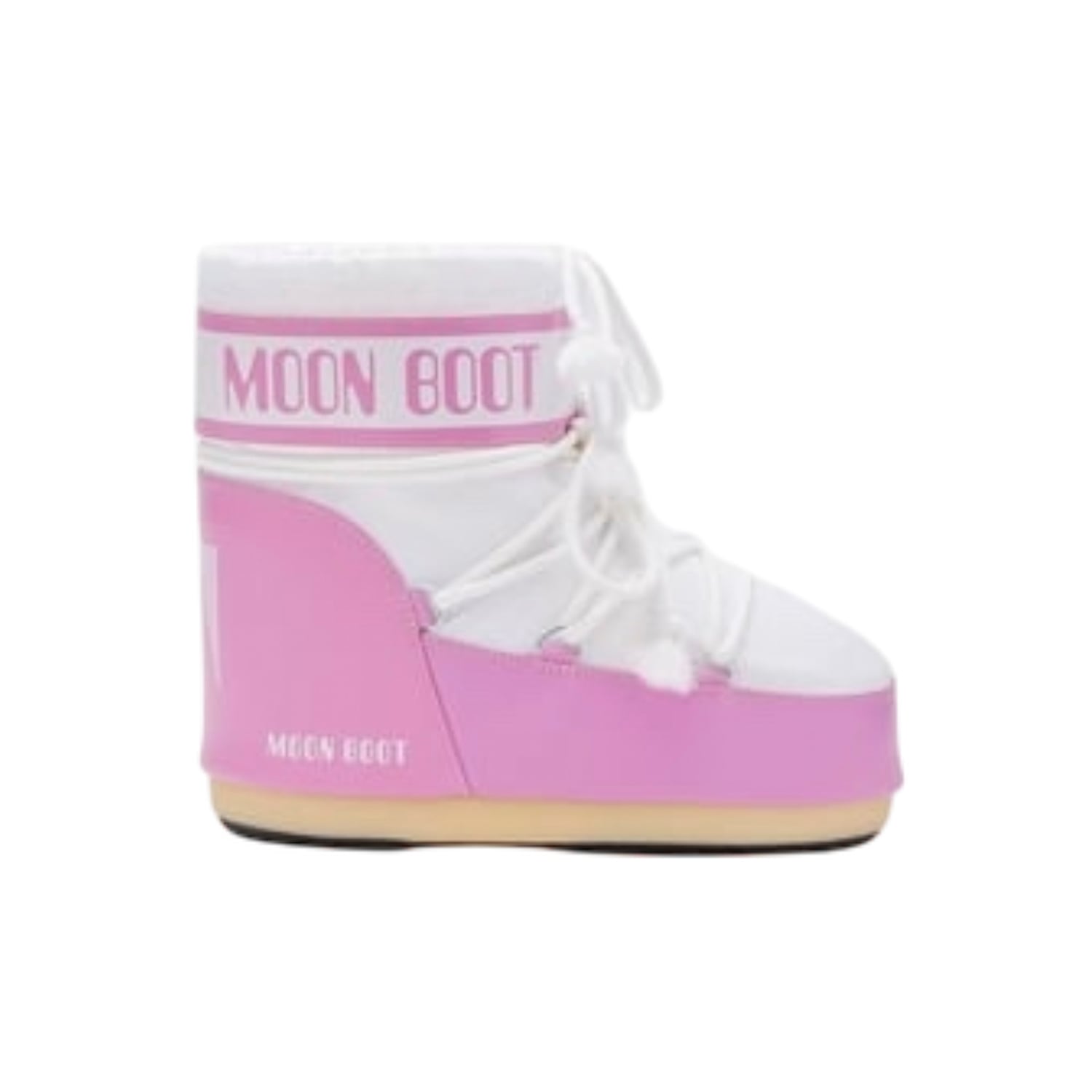 Moon Boot Moon Boot Pembe 80d1409340-jb05 Moon Boot Icon Low Nylon Kadın Beyaz Kar Botu FashFed'de! Pembe - 2. görsel