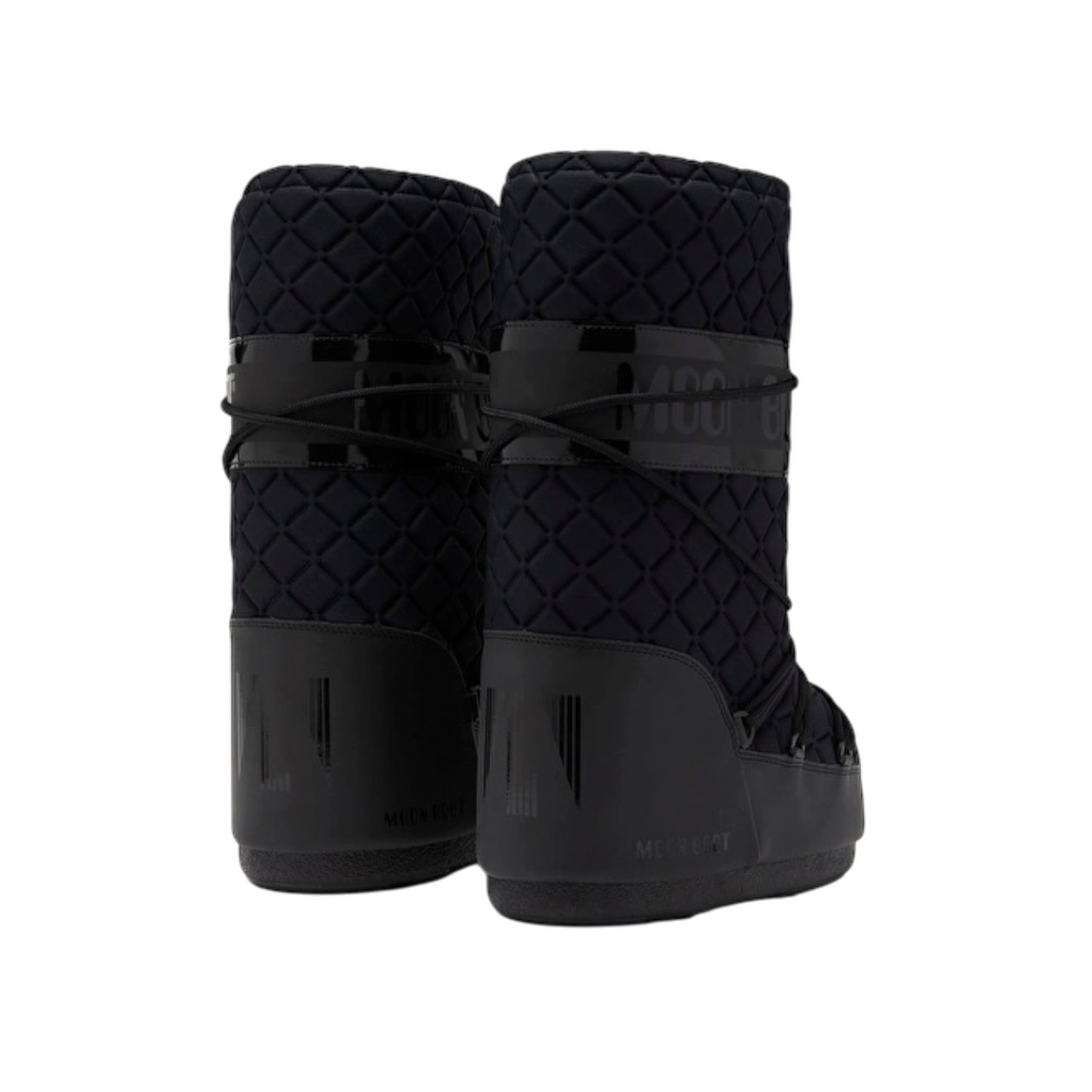 Moon Boot Icon Quilt Kadın Siyah Kar Botu