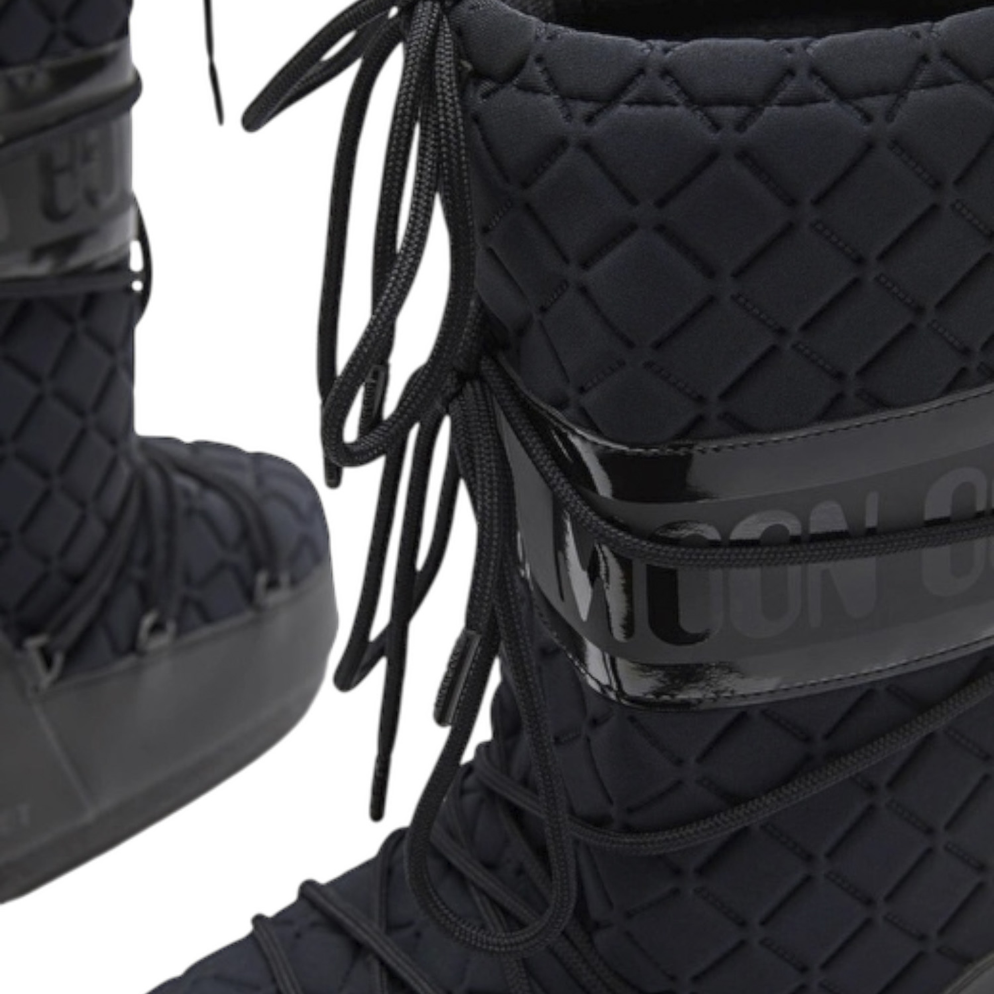 Moon Boot Icon Quilt Kadın Siyah Kar Botu