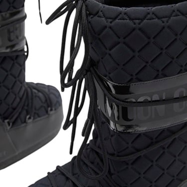  Moon Boot Icon Quilt Kadın Siyah Kar Botu