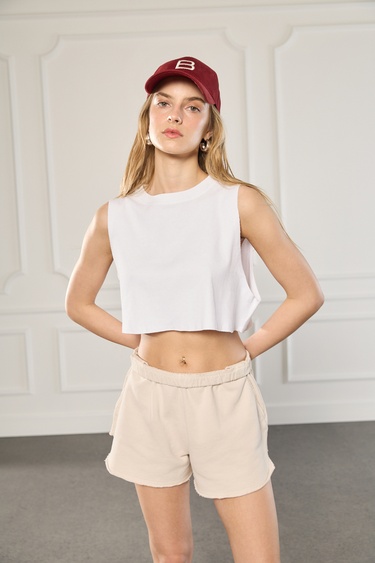  Pis Dikişli Croptop