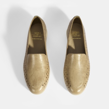  Kadın Bej Deri DesaComfort Günlük Ayakkabı