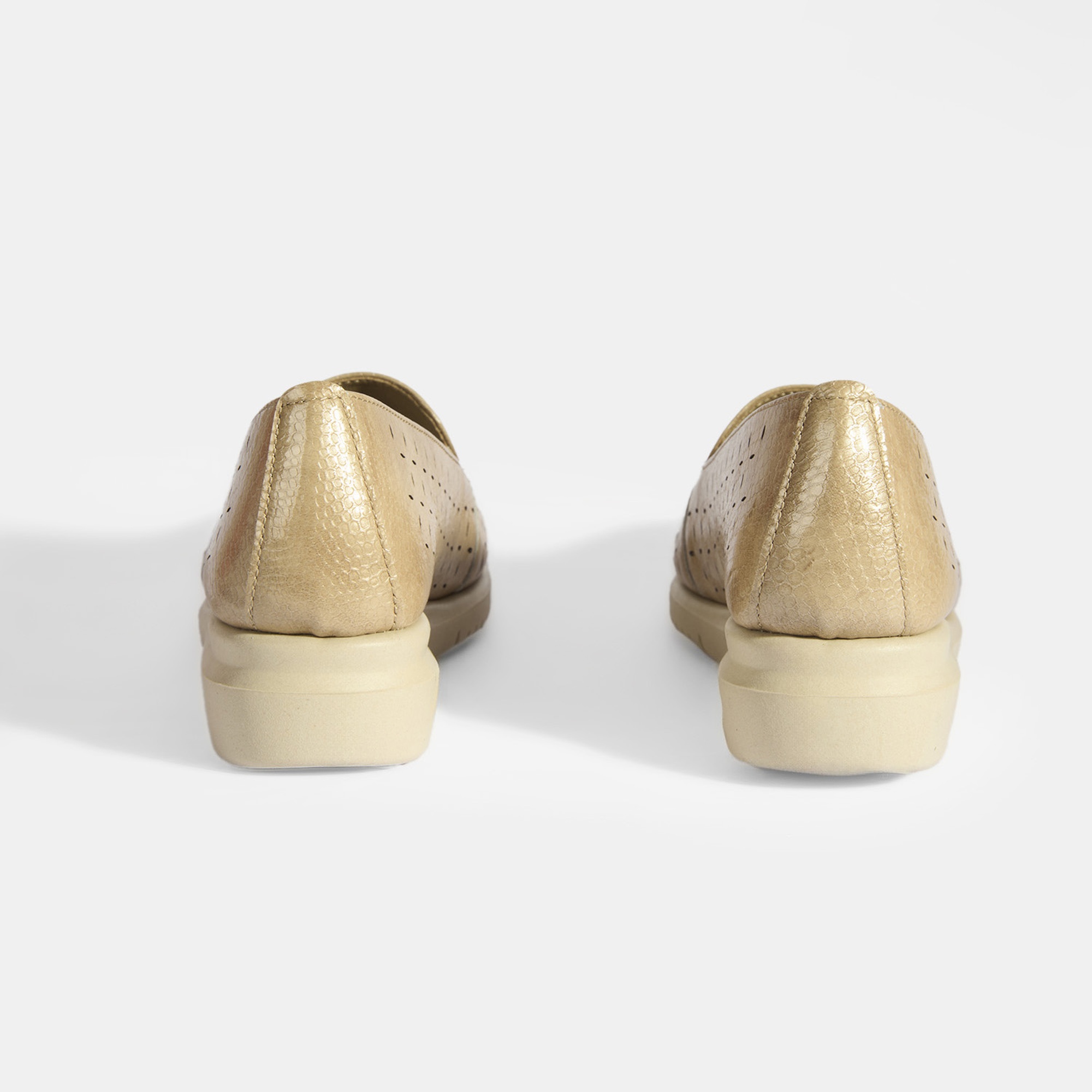 Kadın Bej Deri DesaComfort Günlük Ayakkabı