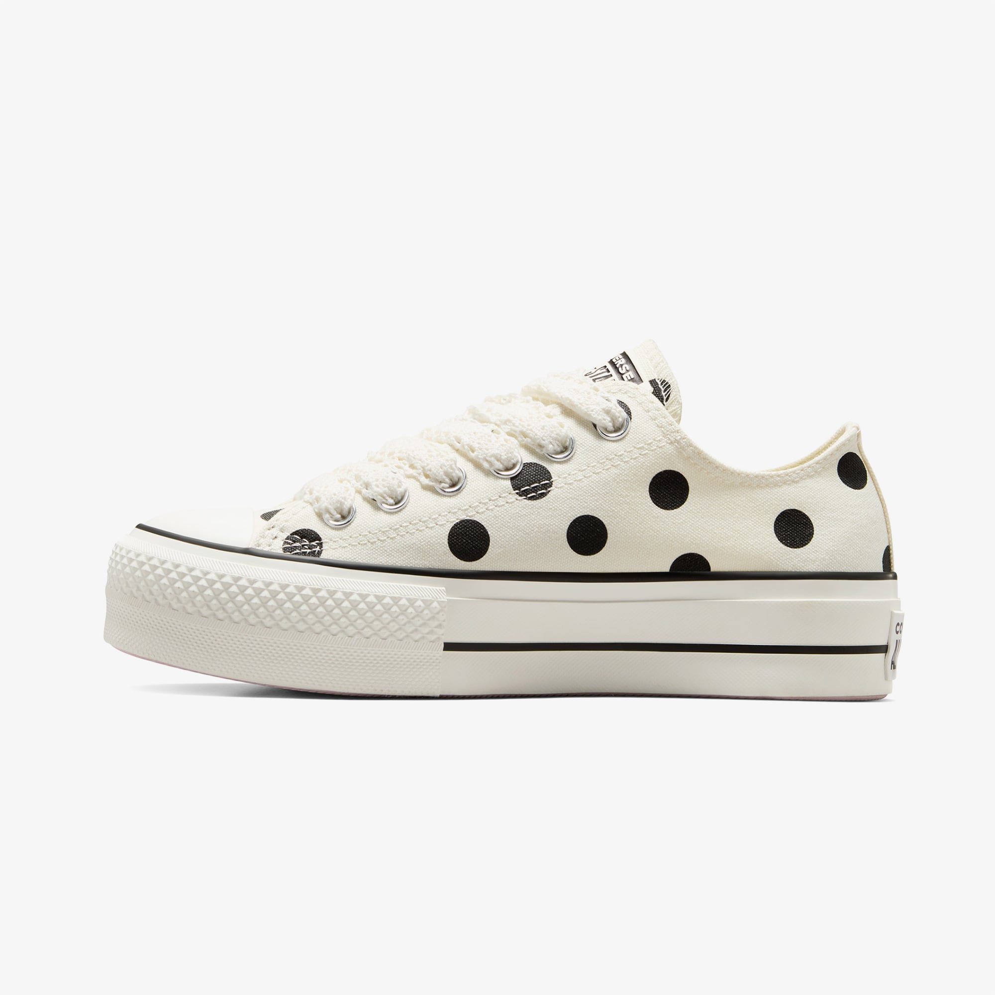 Converse Converse Chuck Taylor All Star Lift Polka Dots Kadın Krem Platform Sneaker | FashFed Krem - 5. görsel