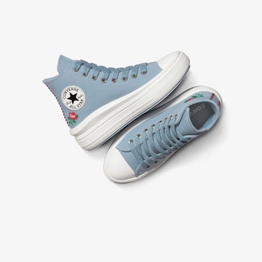 Converse Chuck Taylor All Star Motion Rose Kadın Mavi Platform Sneaker