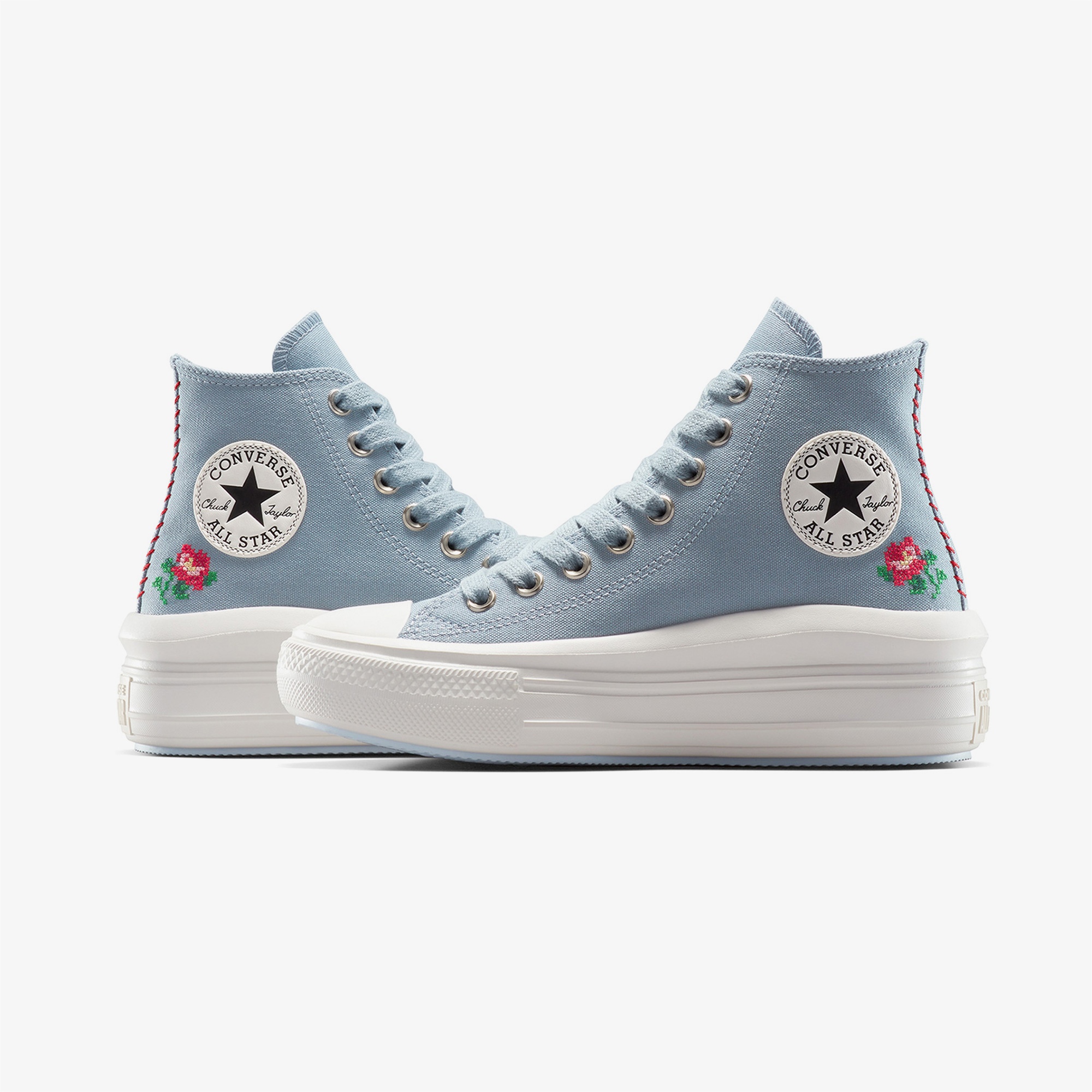 Converse Chuck Taylor All Star Motion Rose Kadın Mavi Platform Sneaker