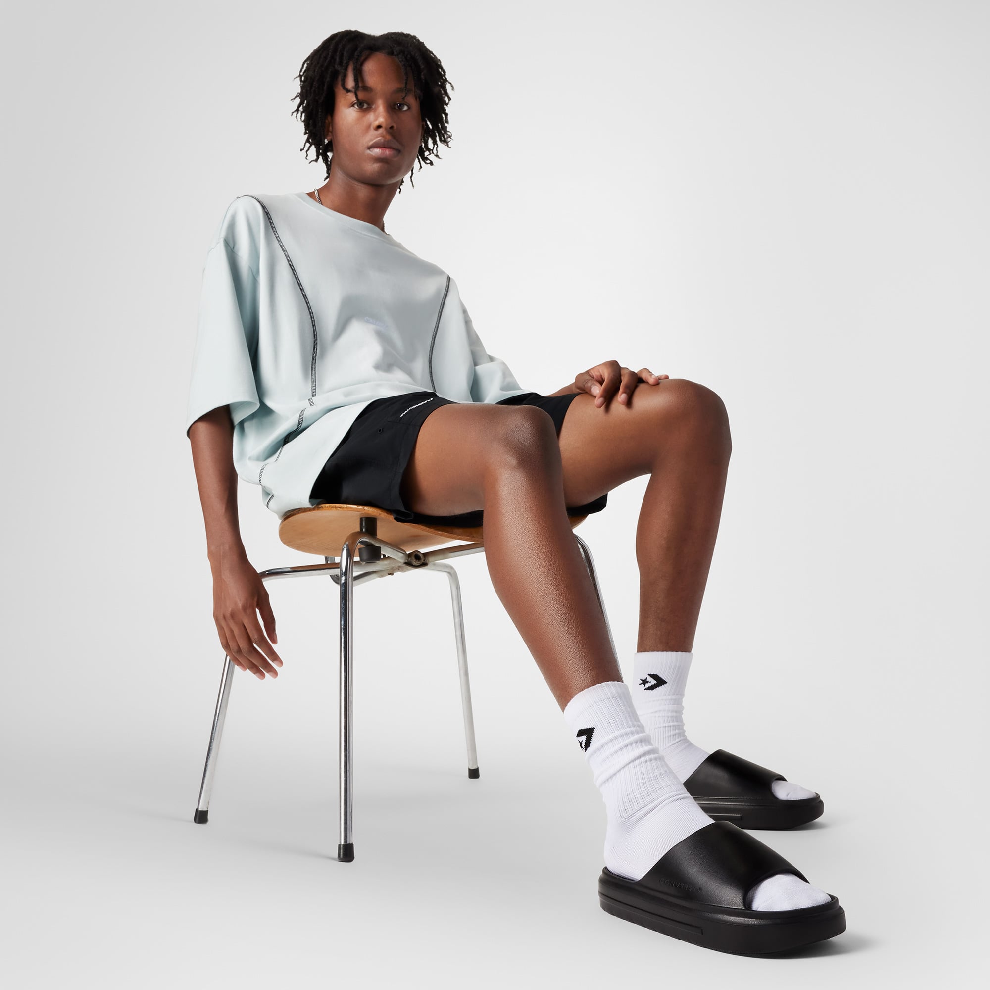 Converse Essential Slide Unisex Siyah Terlik - Görsel 11