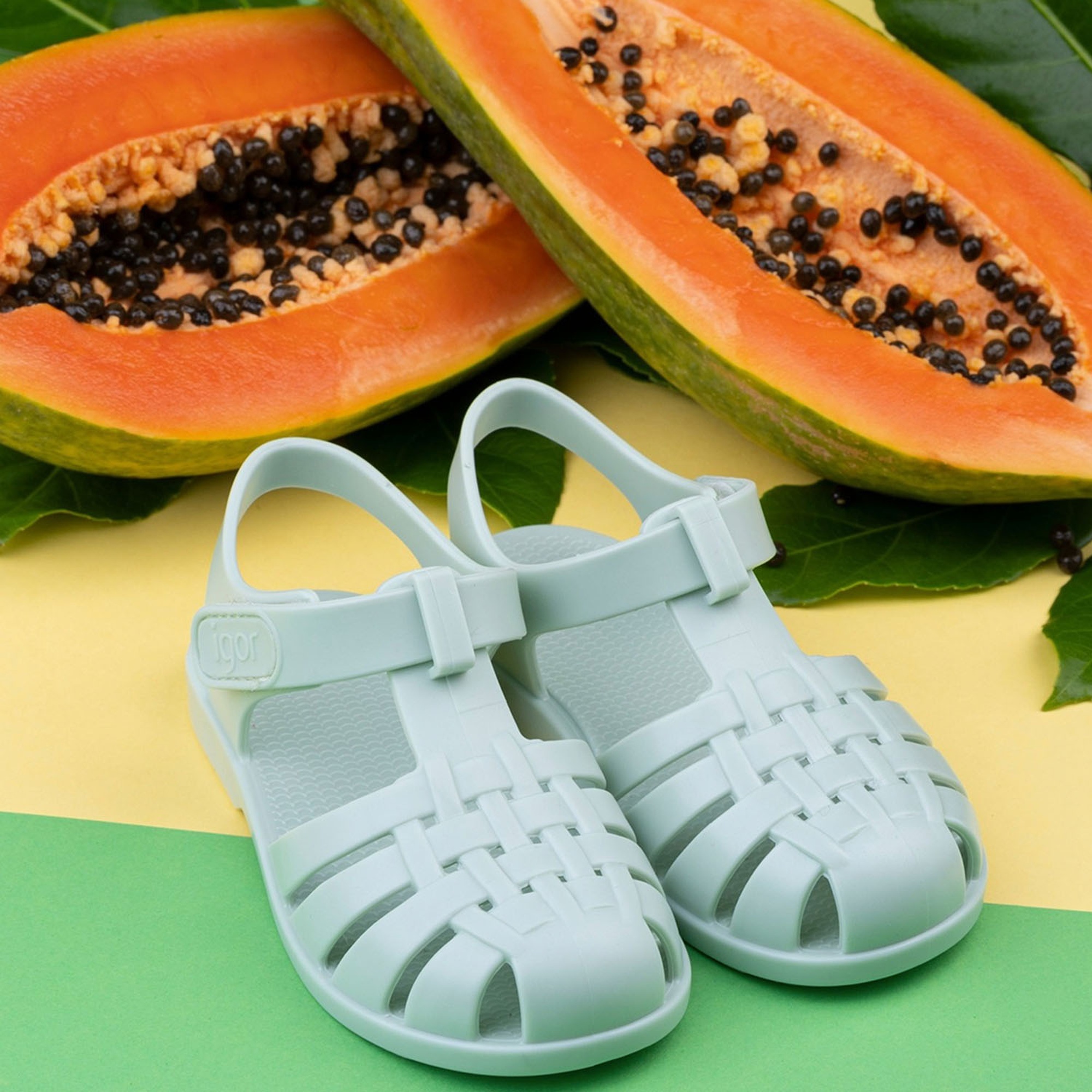 Igor Clasica V. Unisex Çocuk Yeşil Sandalet