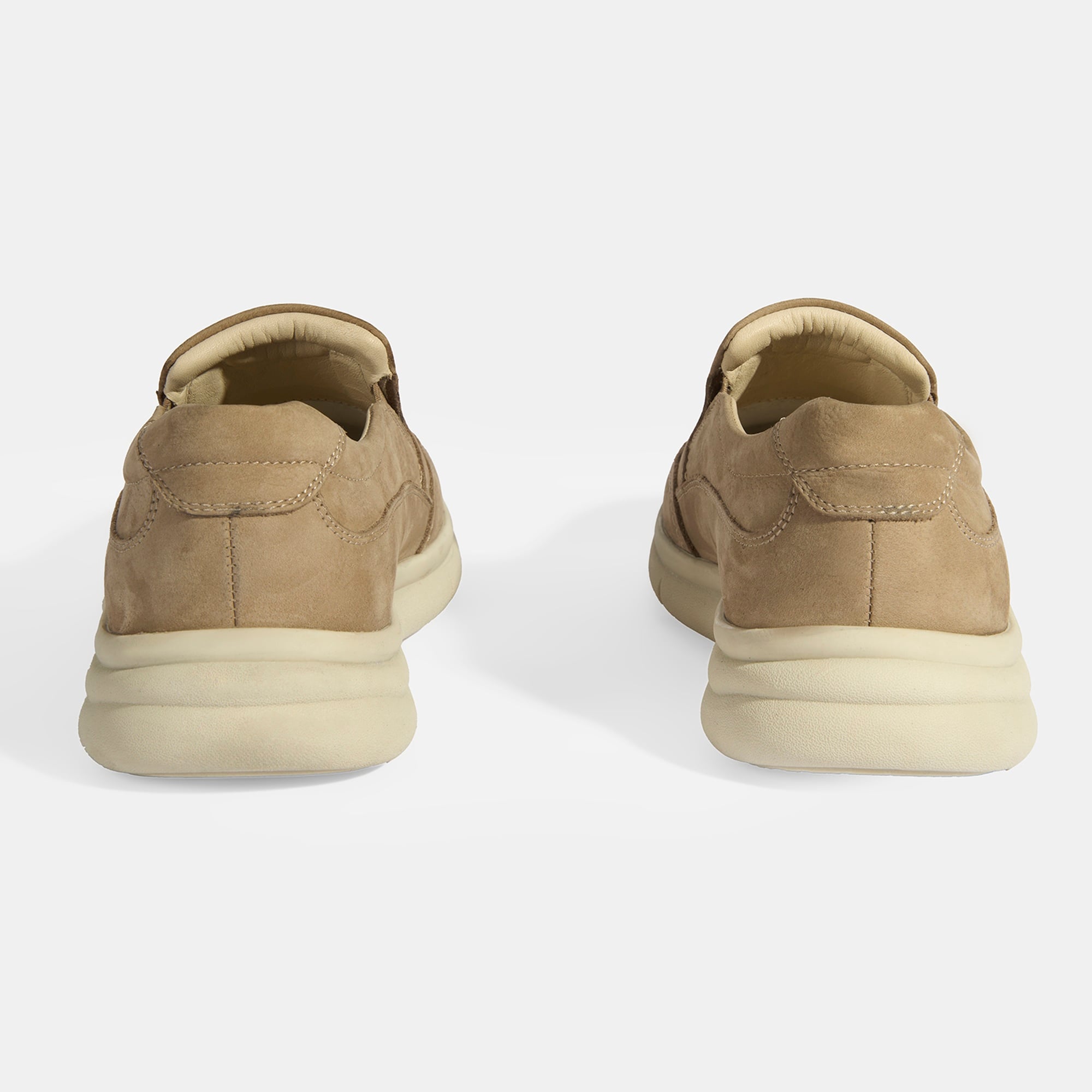 Erkek Vizon Slip-On Nubuk Deri DesaComfort Günlük Ayakkabı