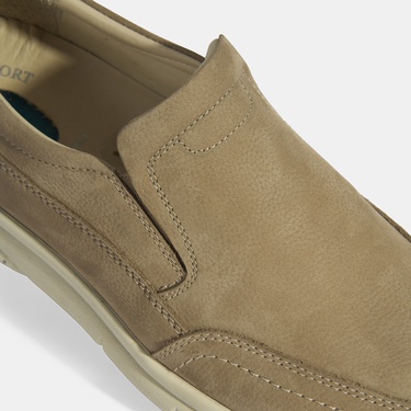  Erkek Vizon Slip-On Nubuk Deri DesaComfort Günlük Ayakkabı