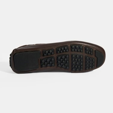  Erkek Kahve Bağcık Detaylı Slip-On Deri Loafer