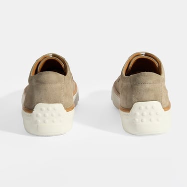  Bej Erkek Bağcıklı Süet Günlük Ayakkabı