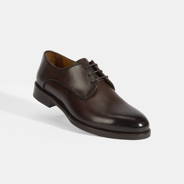  Kahve Erkek Bağcıklı Klasik Ayakkabı