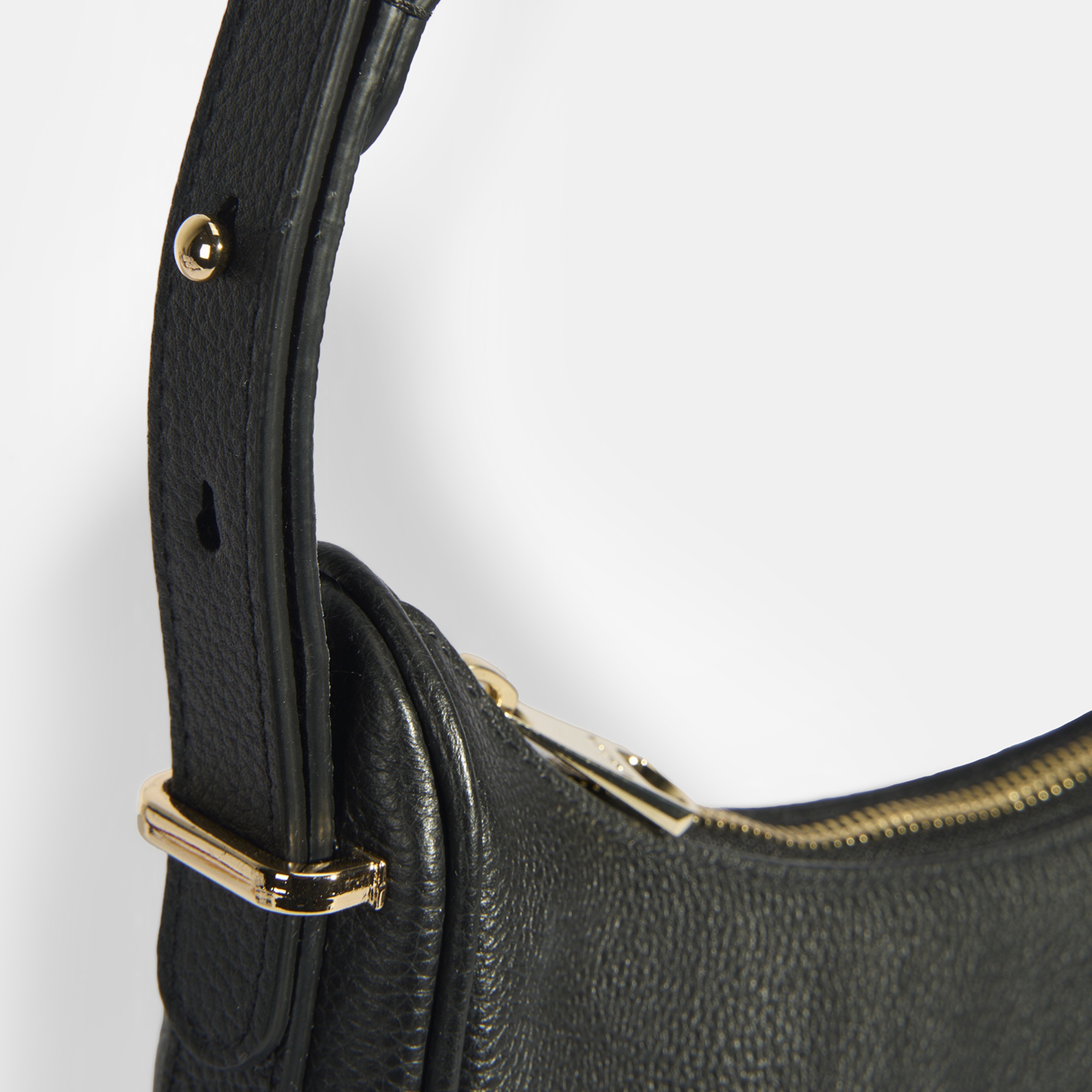 Kadın Siyah Deri Omuz Çantası