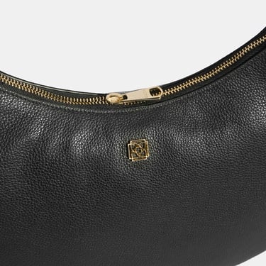  Kadın Siyah Deri Omuz Çantası