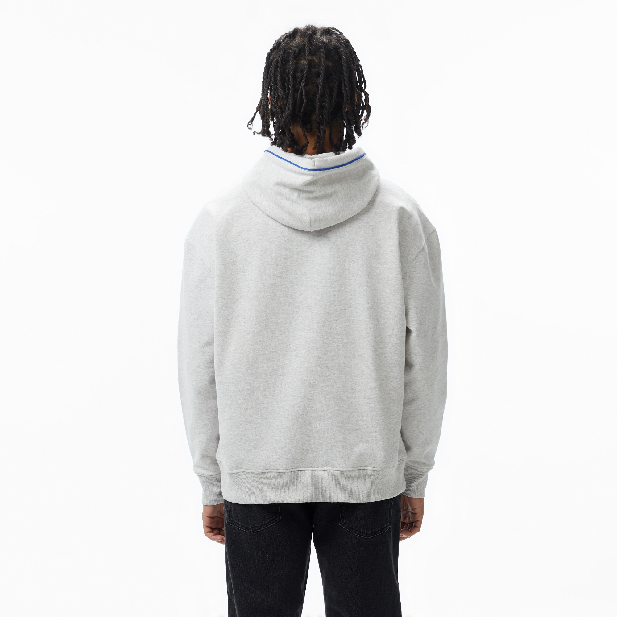 Tommy Hilfiger Jeans Varsity Pipping Hood Erkek Gri Hoodie