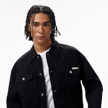  Calvin Klein Ls 90'S Ns Trucker Erkek Siyah Ceket