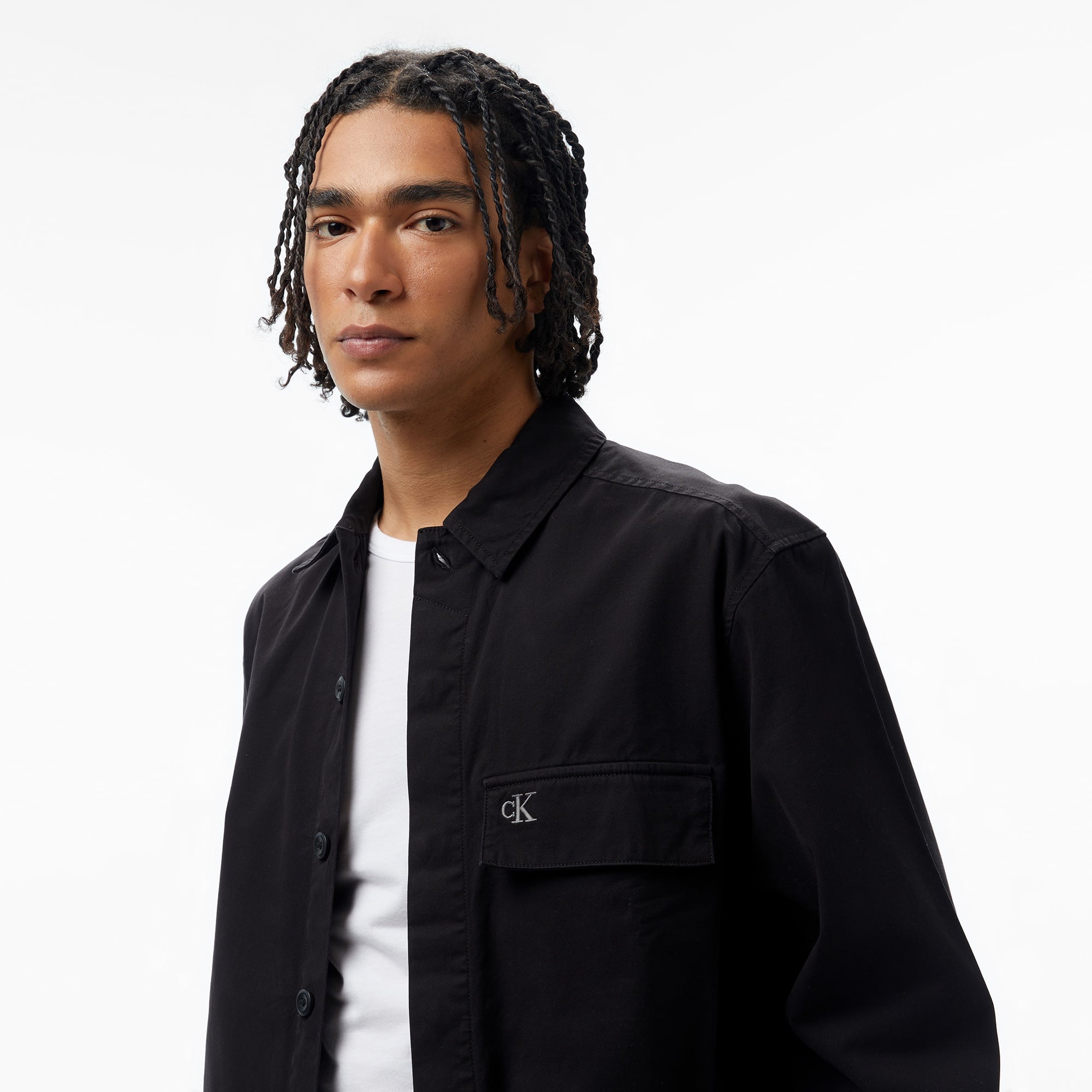 Calvin Klein Erkek Siyah Gömlek