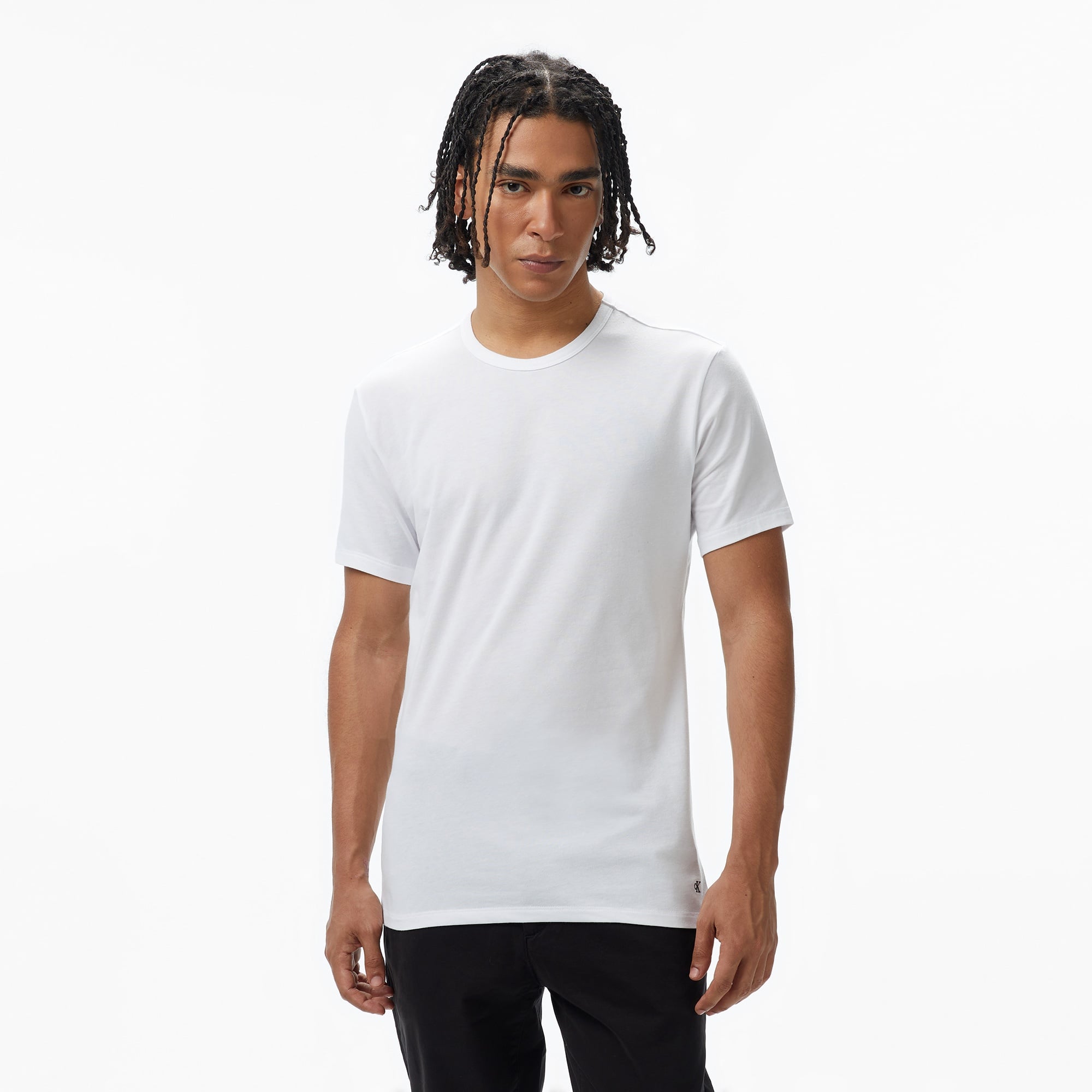 Calvin Klein 3'lü Erkek Beyaz T-Shirt