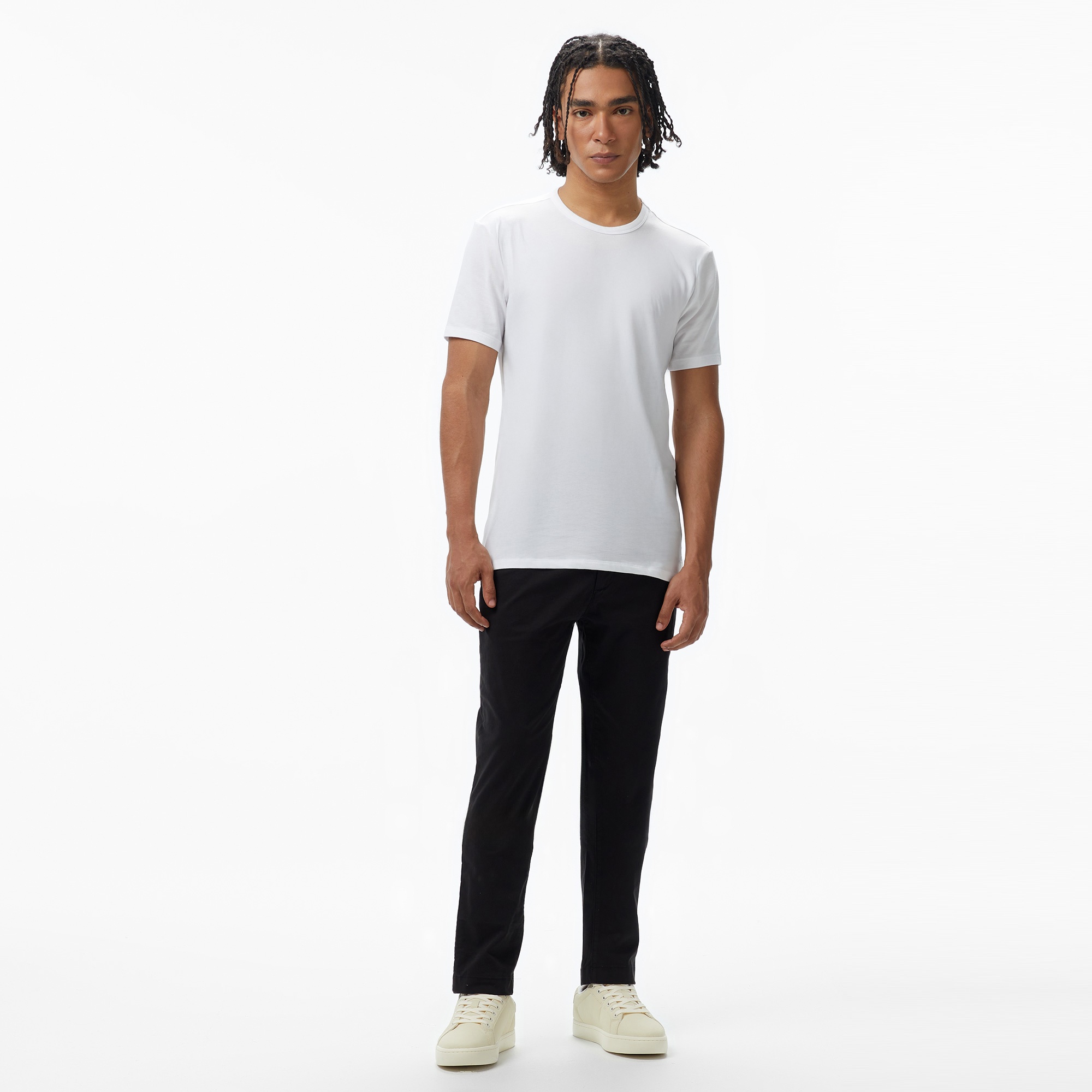 Calvin Klein 3'lü Erkek Beyaz T-Shirt