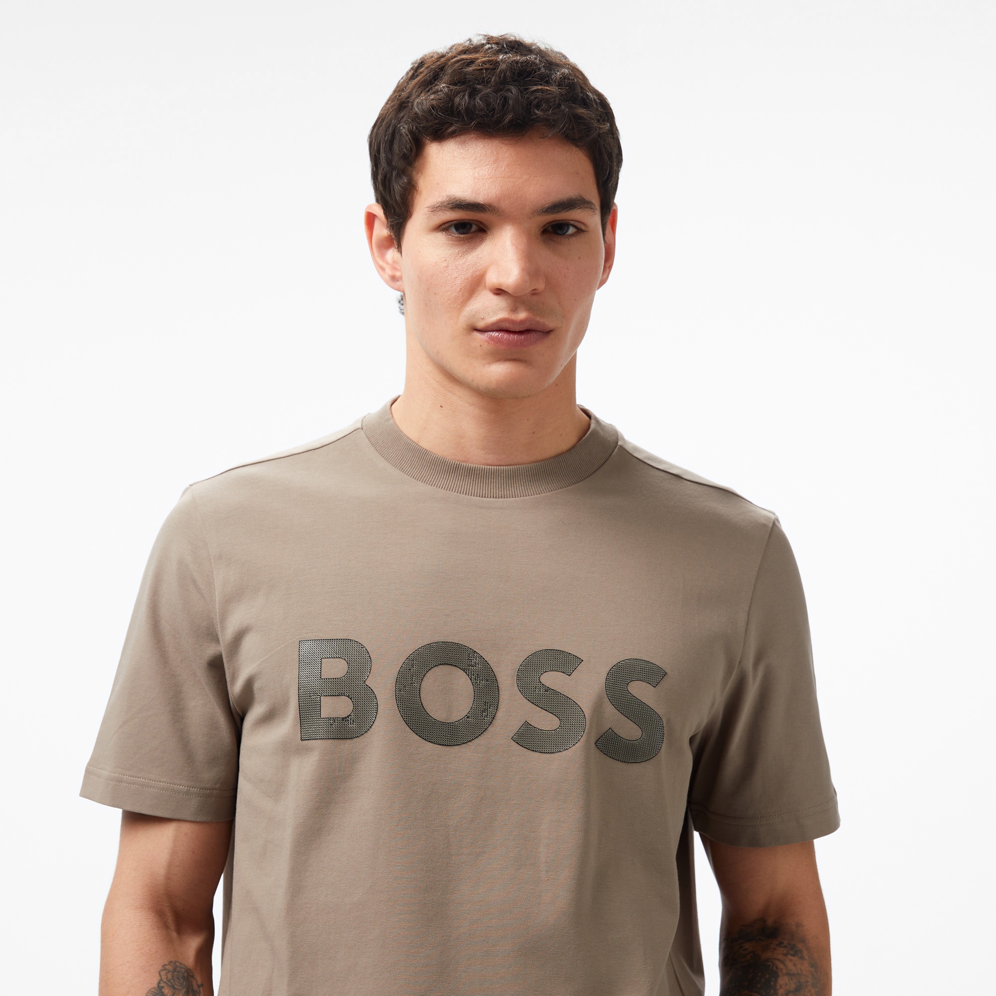 Boss Logo Erkek Yeşil T-Shirt