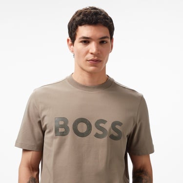  Boss Logo Erkek Yeşil T-Shirt