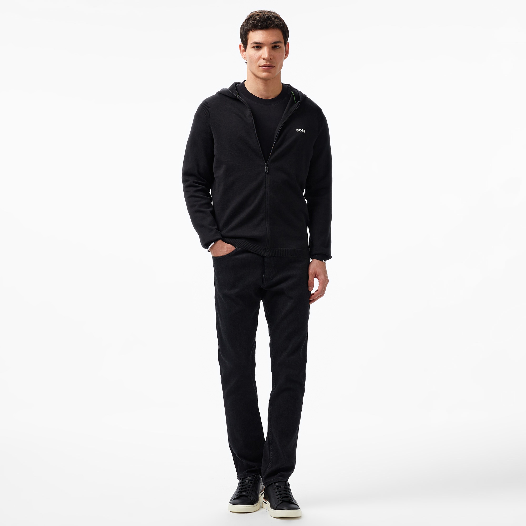 Boss Erkek Siyah Hoodie