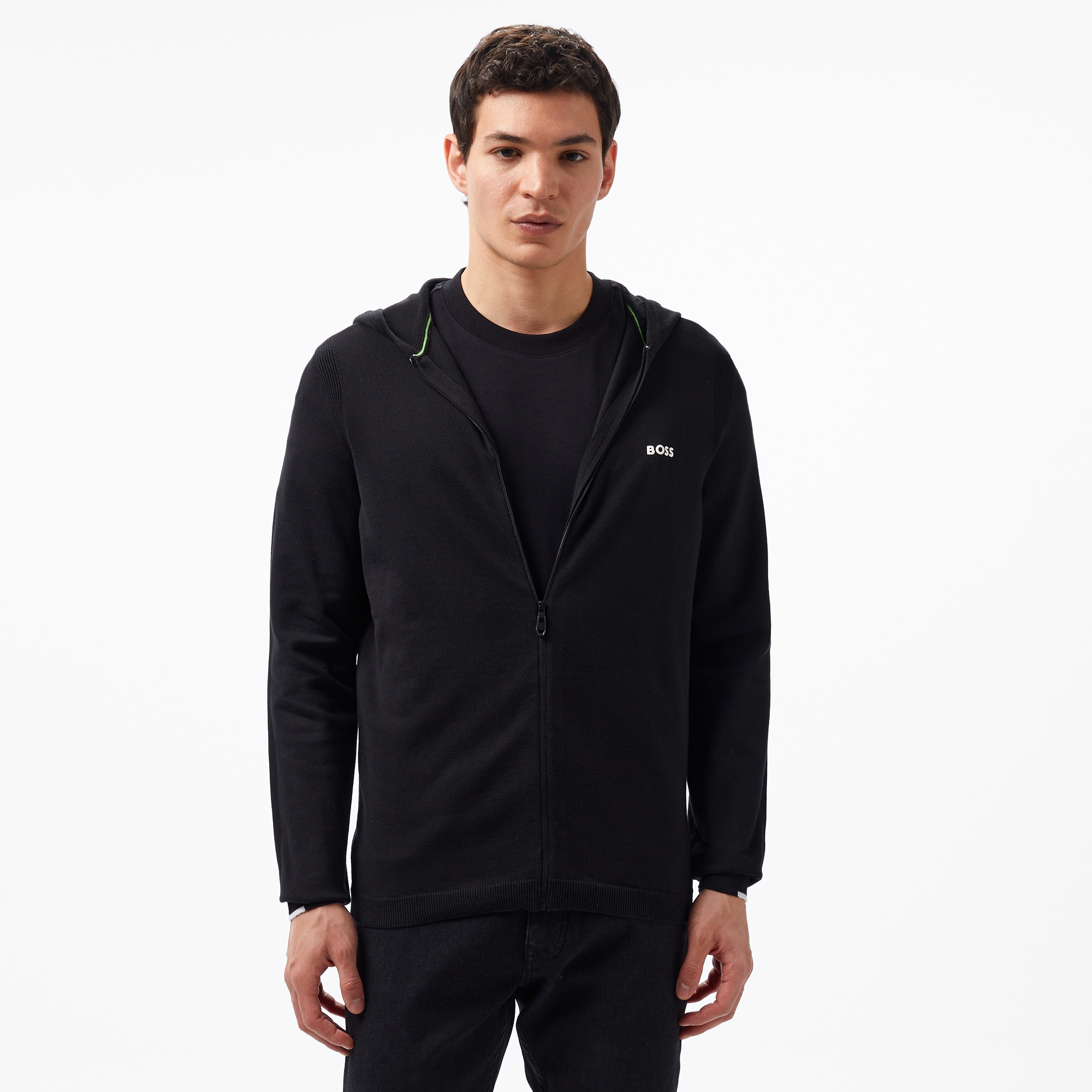 Boss Erkek Siyah Hoodie