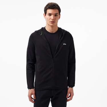  Boss Erkek Siyah Hoodie